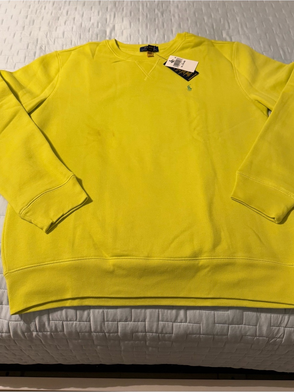 Ralph Lauren Bright Yellow Crewneck Sweatshirt - Boys Youth XL (18/20)